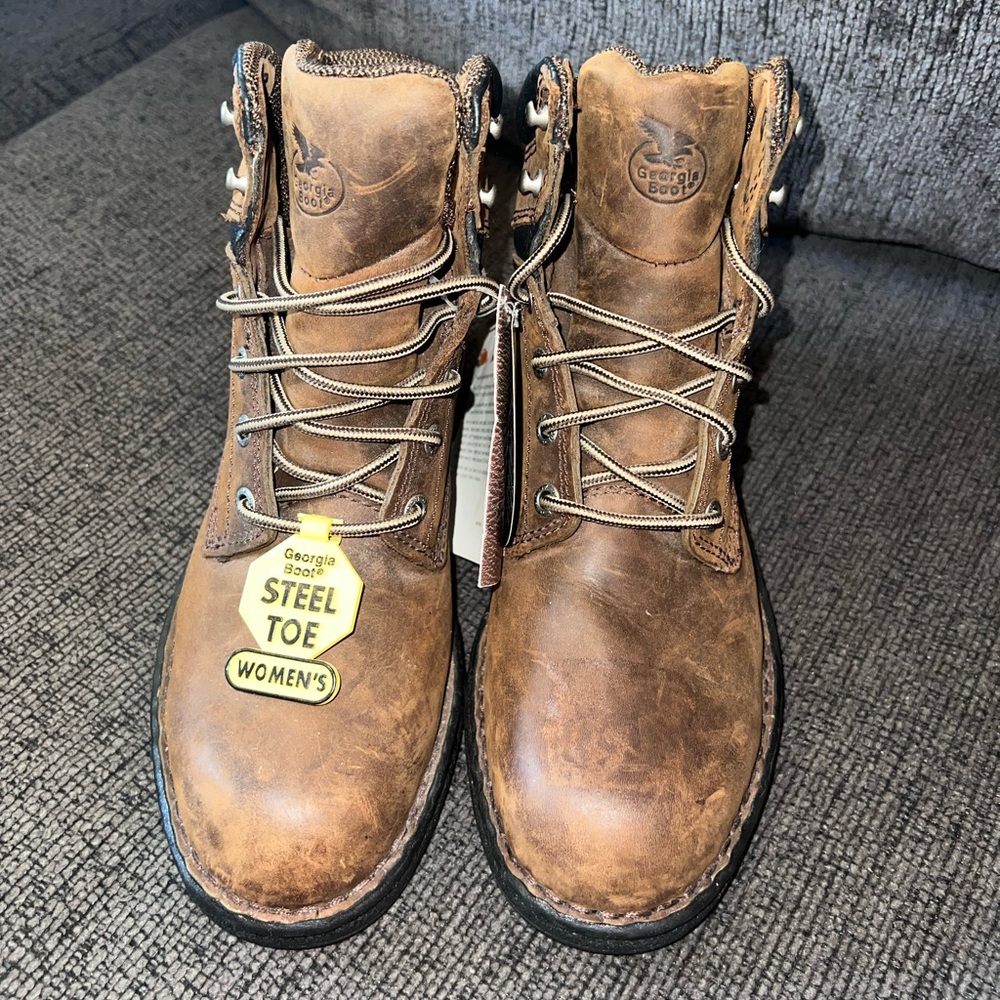 Steel toe Georgia boots new with tags
